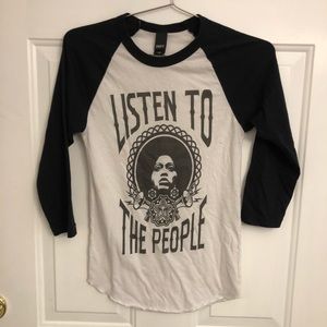 Listen to the people. Black lives matter t-shirt